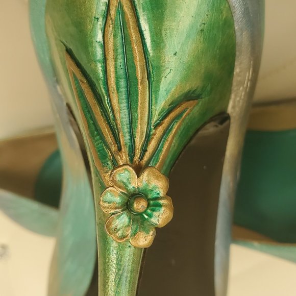 Quinto Lanzolab hand painted Unique designer shoes - Picture 4 of 13